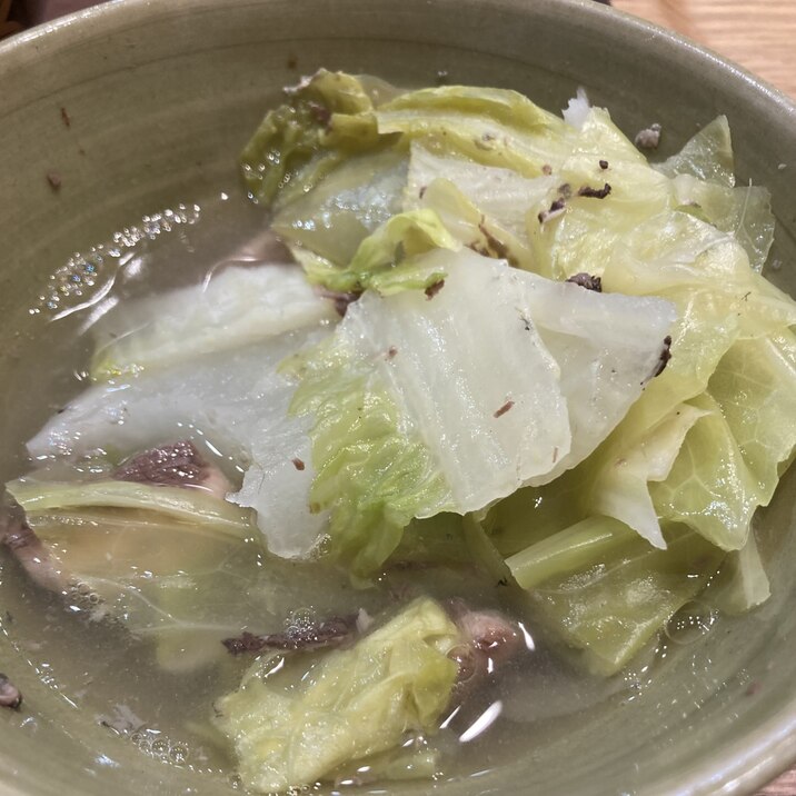 いわし缶で丸ごと白菜煮込み